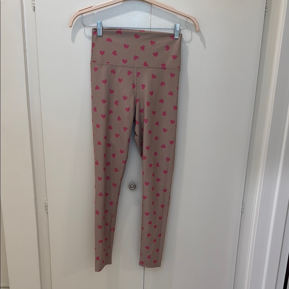 Beach Riot Heart Patterned Leggings